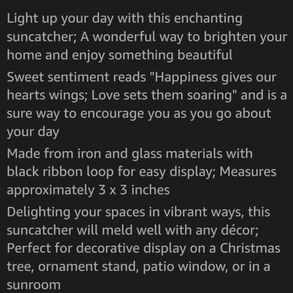 NWT DEMDACO Red Cardinal Iron and Glass Square Suncatcher - Picture 5 of 10